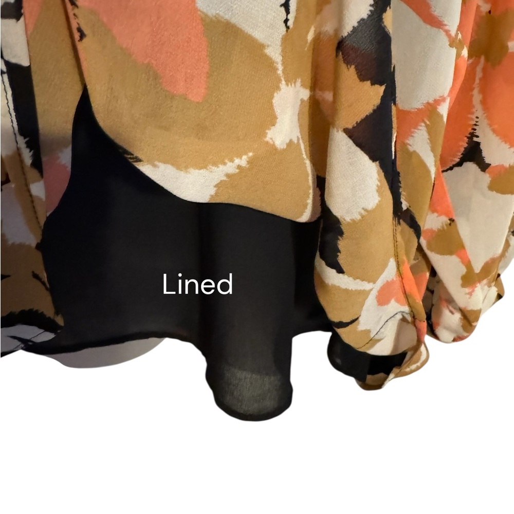 Beautiful Calvin Klein Multicolor Floral Print Blouse 1X #J - Picture 5 of 6